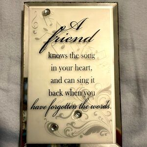 Mirror Friendship Plaque